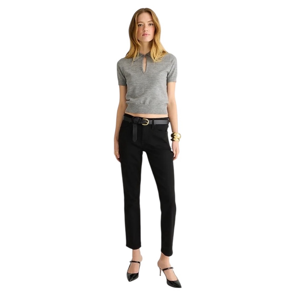 NWT J Crew 9” Mid-Rise Vintage Slim Straight Jeans in Stay Black Wash Size 29